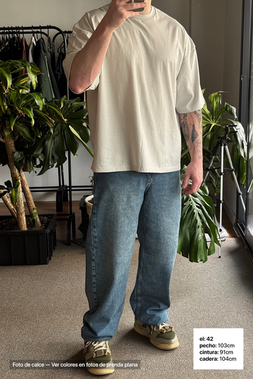 Jean Baggy Hombre Vintage Blue