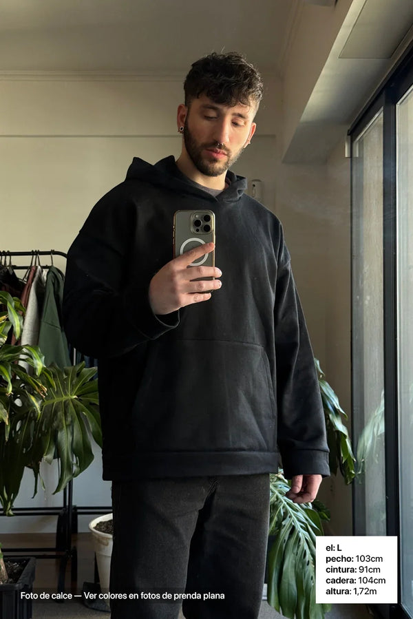 Canguro Oversize Frisado - Hombre