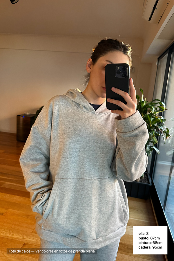 Canguro Oversize Frisado - Mujer