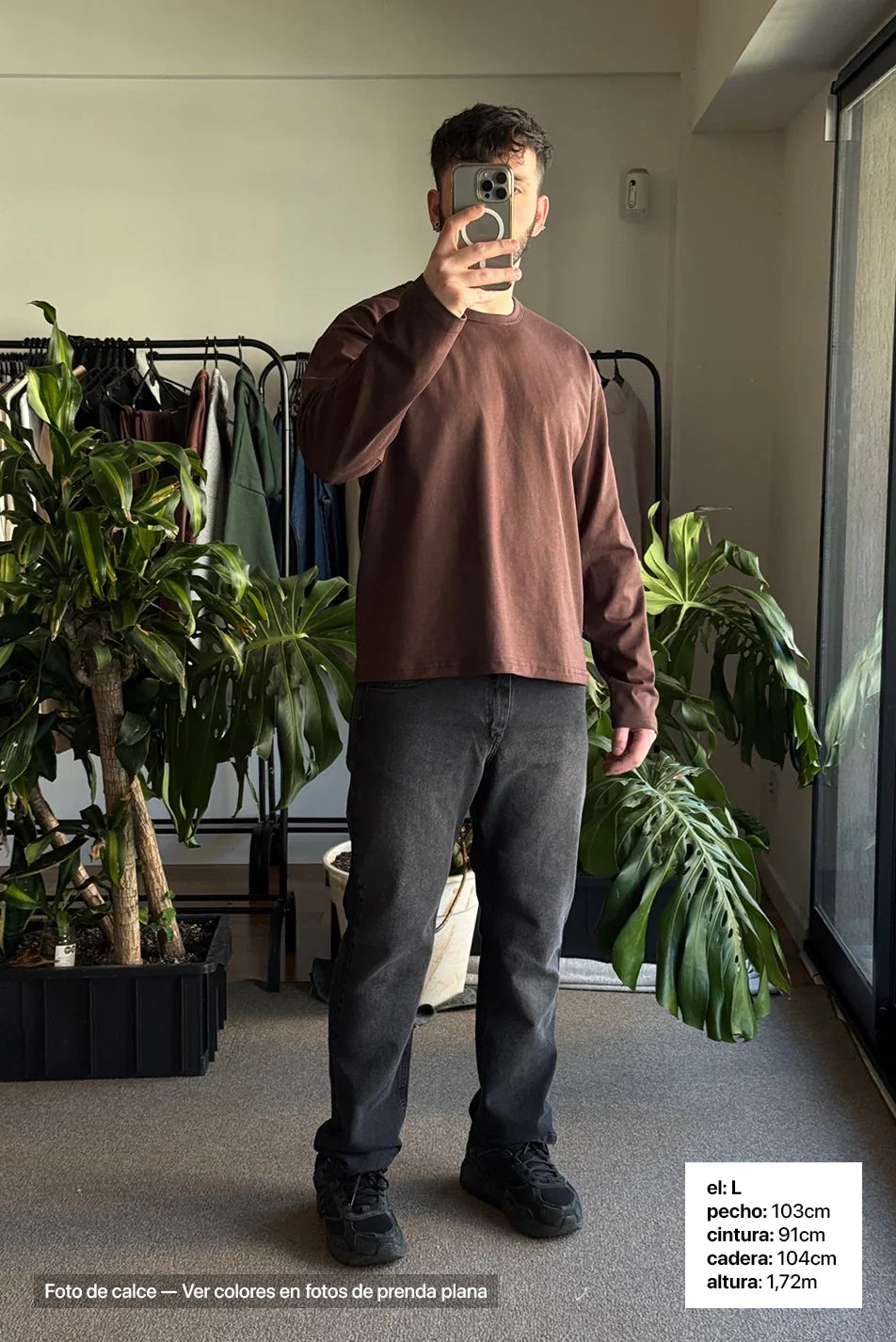 Remera Manga Larga Hombre - Hombre