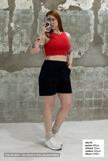 Short De Algodon - Mujer