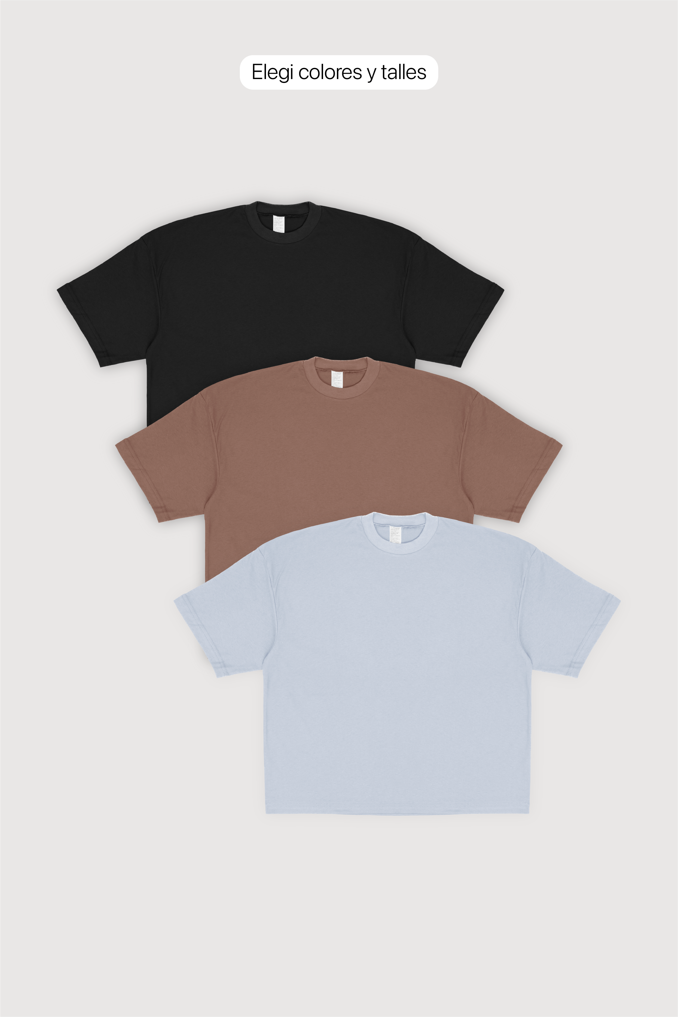Pack x3 Remera Boxy Fit