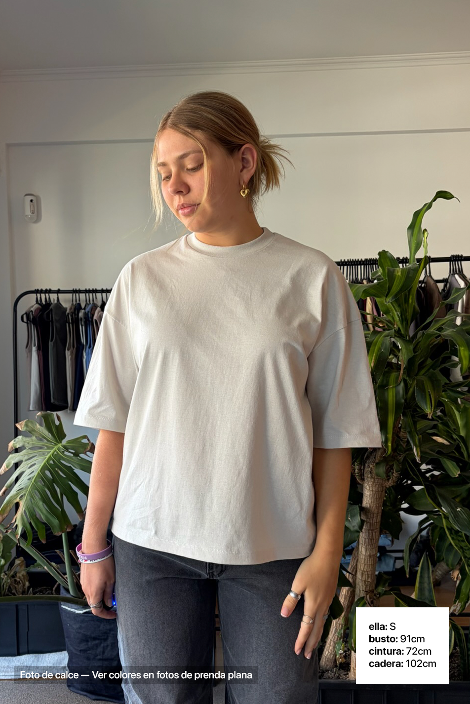 Remera Boxy Fit x 2 Mujer