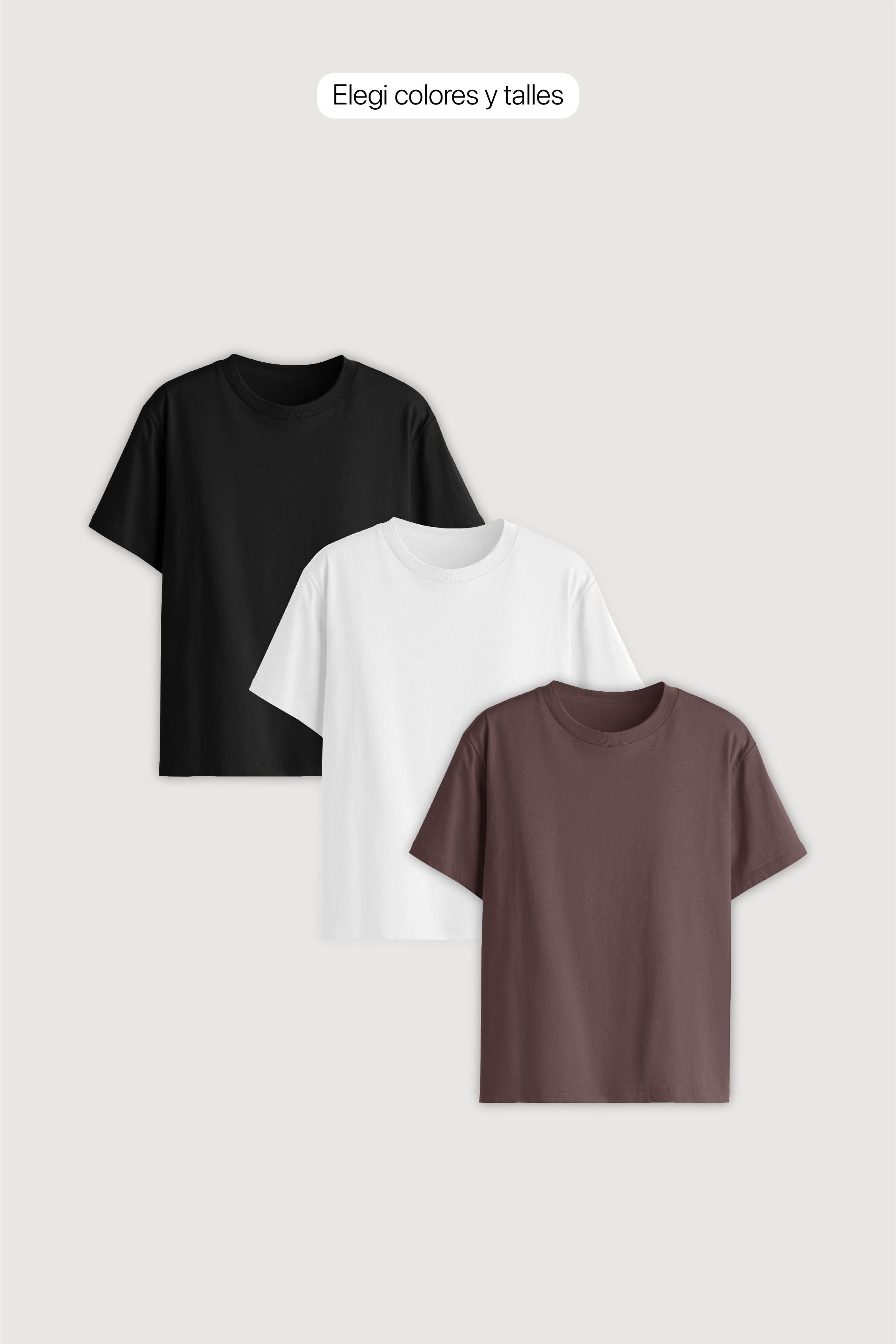 Remera Regular Fit Mujer x 3