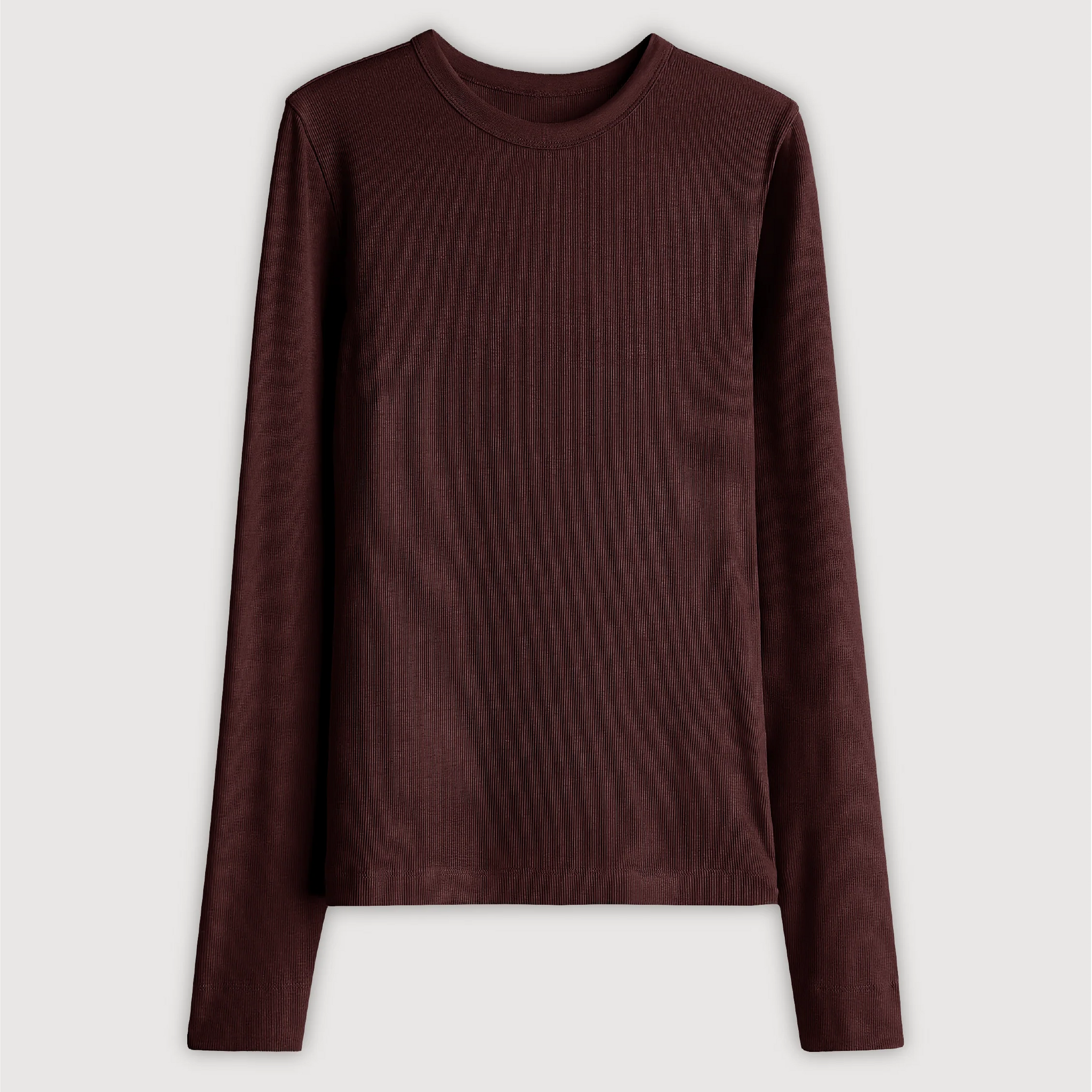 Remera Ribb Manga Larga - Bordo Sy