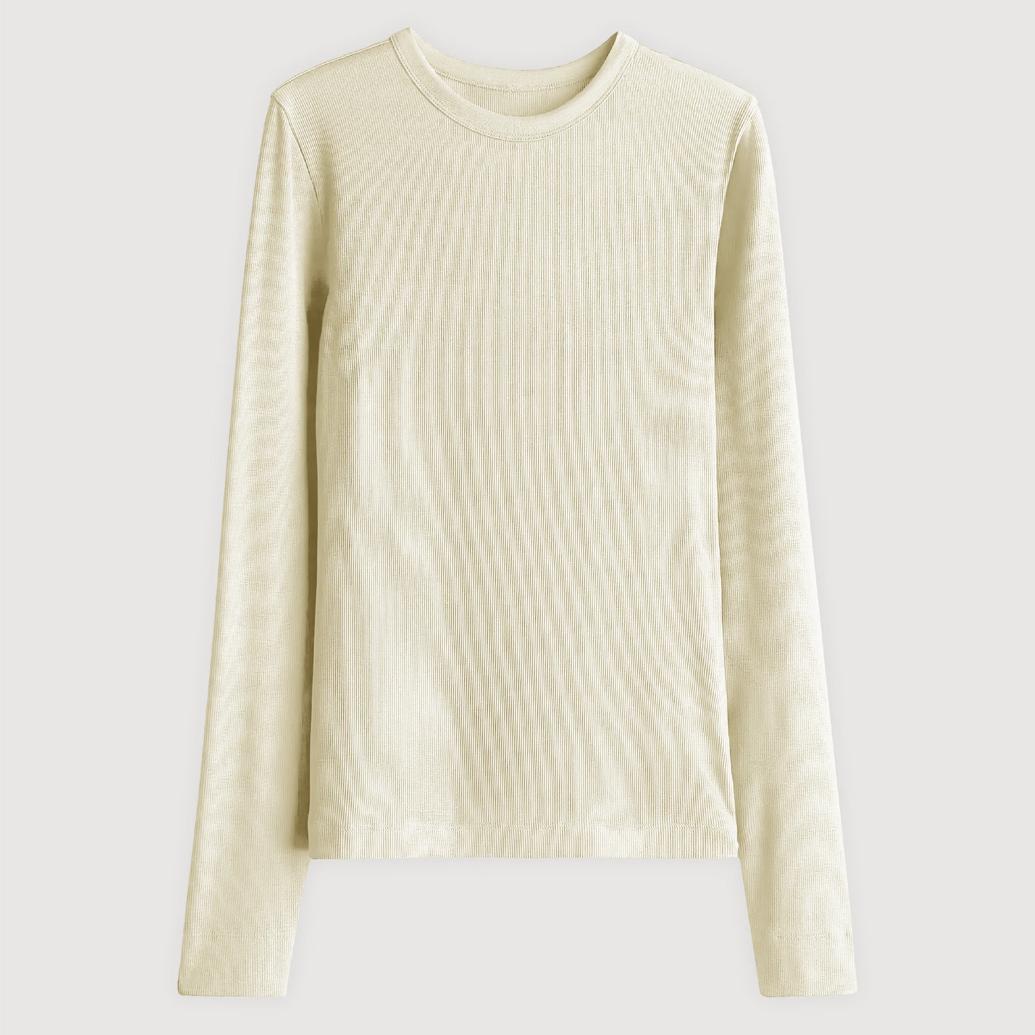 Remera Ribb Manga Larga - Natural