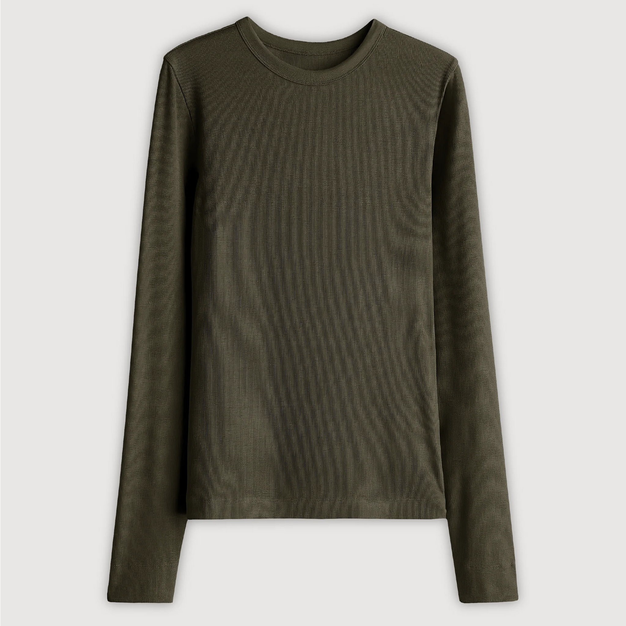 Remera Ribb Manga Larga - Verde Tanque