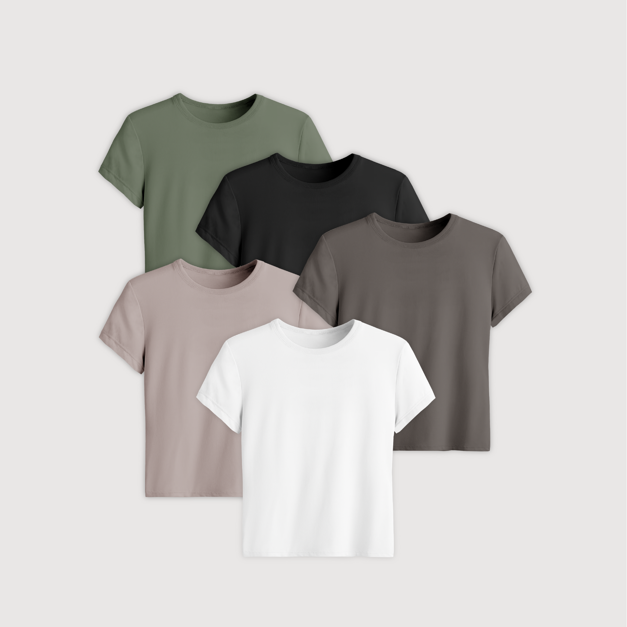 Remera Baby Tee Midi x 5