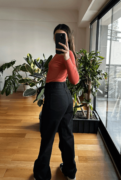 Jean Wide Leg Super Black Mujer