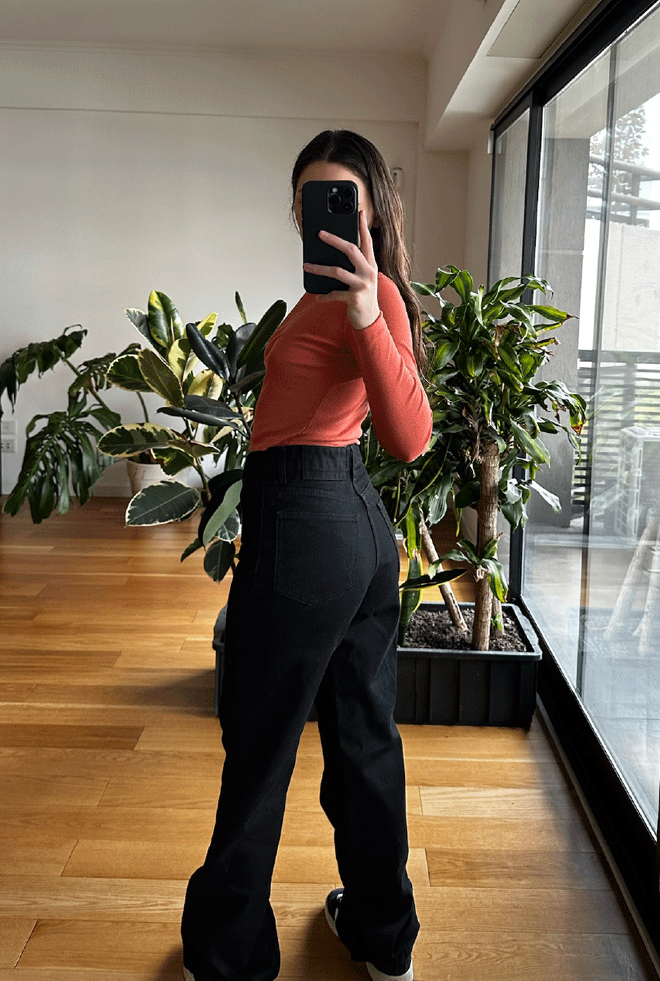 Jean Wide Leg Super Black Mujer