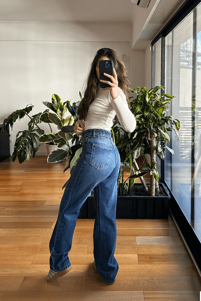 Jean Straight Blue Mujer