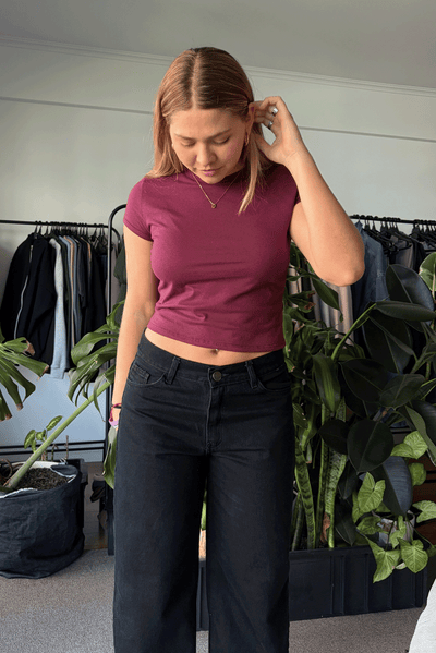Jean Baggy Super Black Mujer