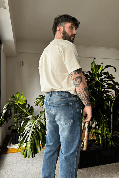 Jean Straight Vintage Blue Hombre