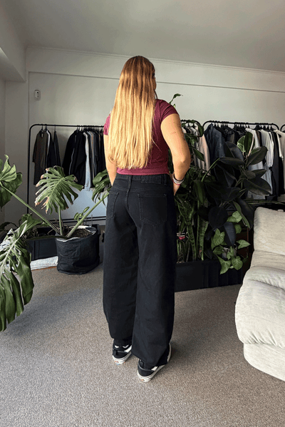 Jean Baggy Super Black Mujer