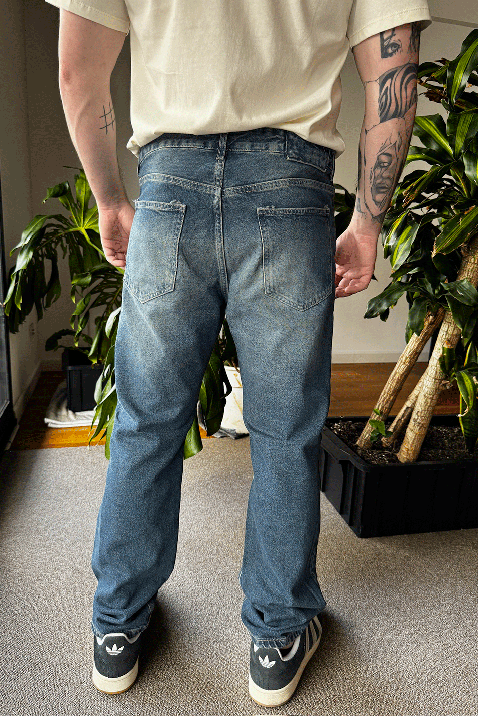Jean Straight Vintage Blue Hombre