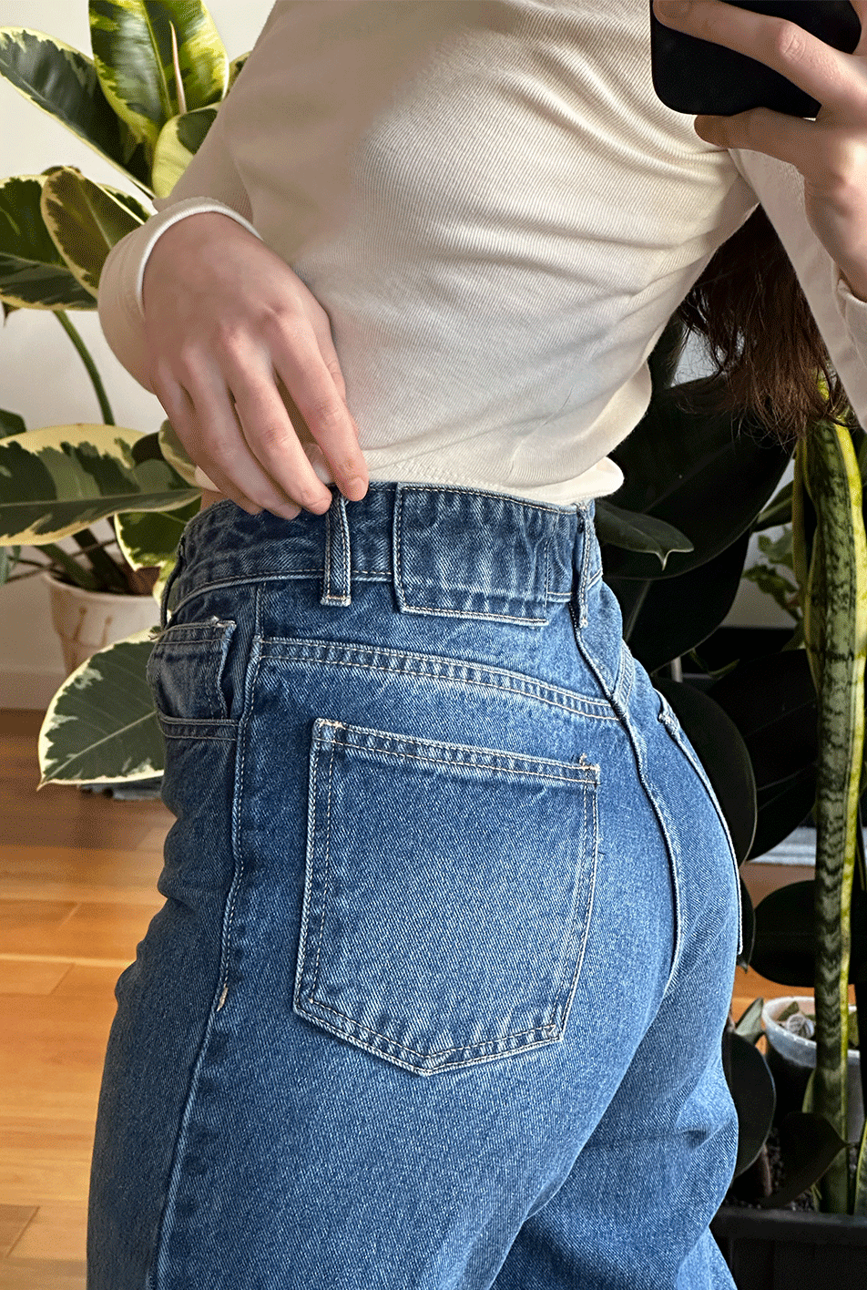 Jean Straight Blue Mujer