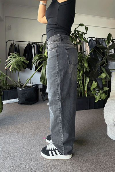 Jean Baggy Old Black Mujer