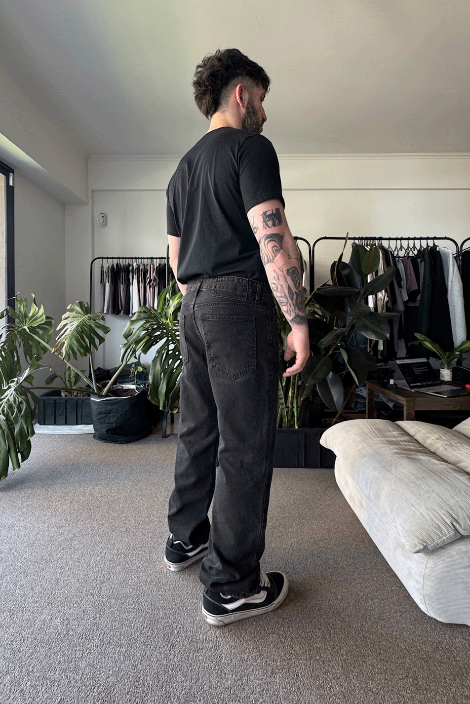 Jean Loose Oxido Black Hombre