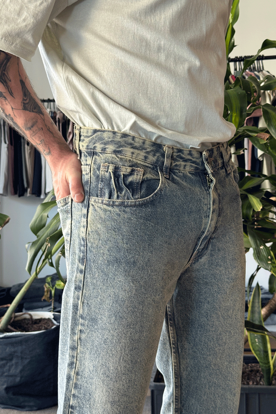 Jean Loose Oxido Blue Hombre