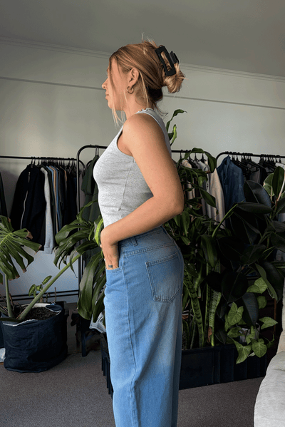 Jean Baggy Pale Blue Mujer