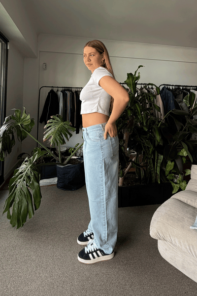 Jean Baggy Summer Blue Mujer