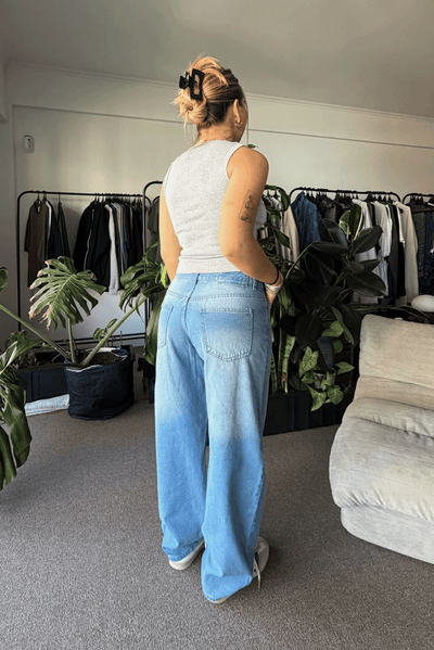 Jean Baggy Pale Blue Mujer