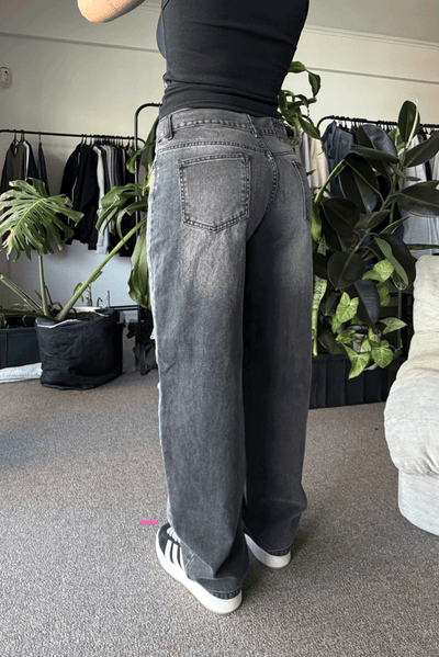 Jean Baggy Old Black Mujer