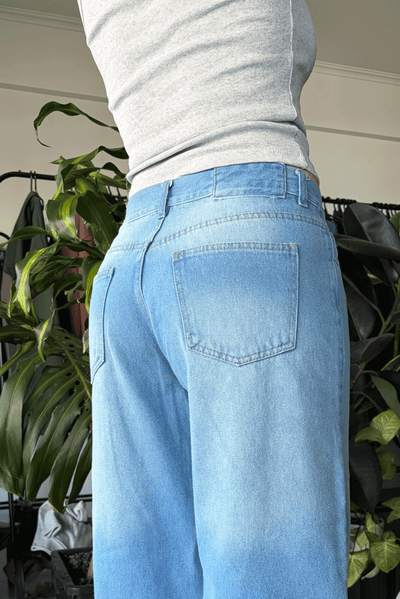 Jean Baggy Pale Blue Mujer