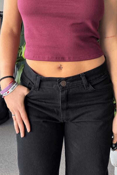 Jean Baggy Super Black Mujer