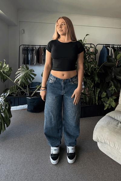 Jean Baggy Vers. Vintage Blue Mujer