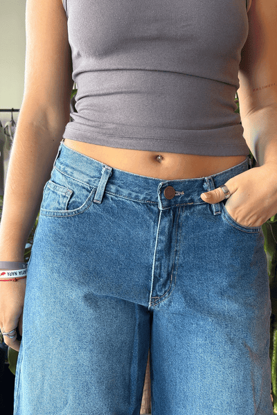 Jean Baggy Blue Mujer