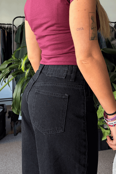 Jean Baggy Super Black Mujer