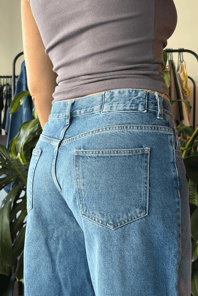 Jean Baggy Blue Mujer