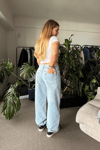 Jean Baggy Summer Blue Mujer