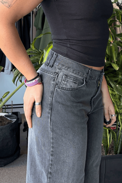 Jean Baggy Old Black Mujer