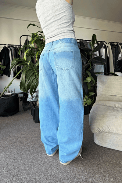 Jean Baggy Pale Blue Mujer