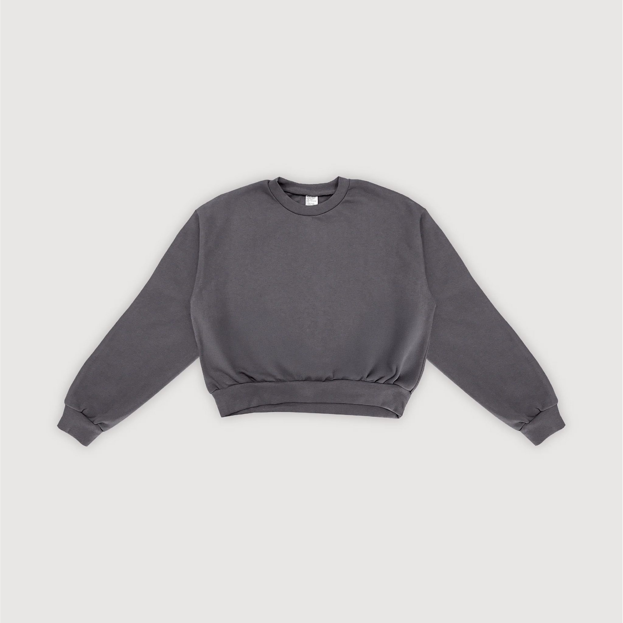 Buzo Wide Cut Frisado - Gris Espinillo