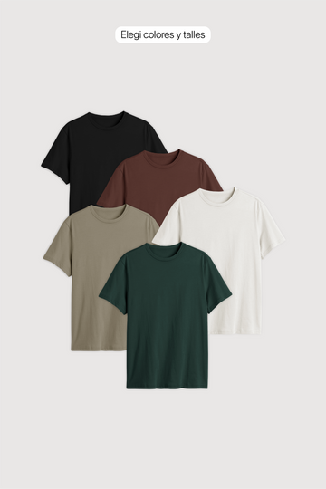 Remera Classic x 5