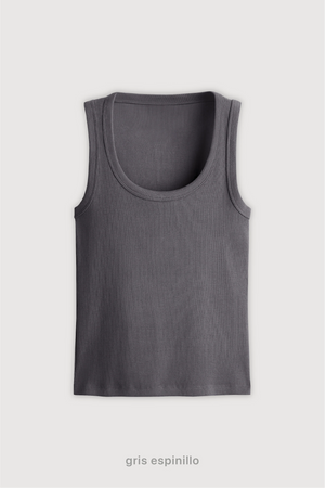 Tank Top Midi - Gris Espinillo
