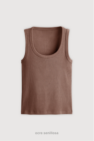 Tank Top Midi - Ocre Senillosa