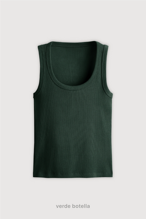 Tank Top Midi - Verde Botella