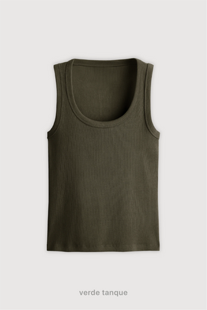 Tank Top Midi - Verde Tanque