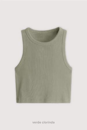 Top Ribb Basic - Verde Clorinda