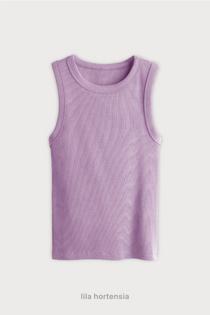 Top Ribb Midi - Lila Hortensia