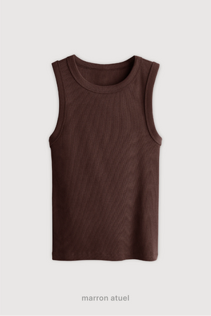 Top Ribb Midi - Marron Atuel
