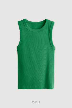 Top Ribb Midi - Menta