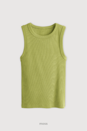 Top Ribb Midi - Moss