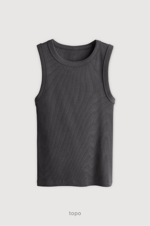 Top Ribb Midi - Topo