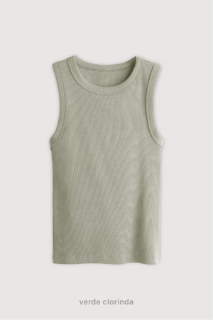 Top Ribb Midi - Verde Clorinda