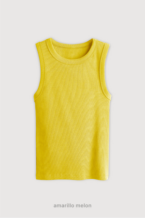 Top Ribb Midi - Amarillo Melon
